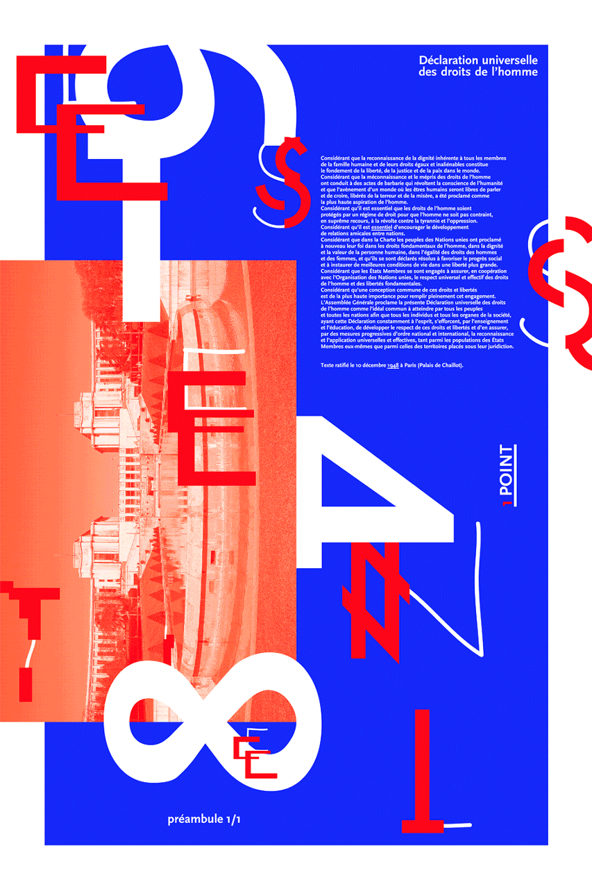 GIF présentant l’ensemble des trente-et-une affiches du projet 1 Point.